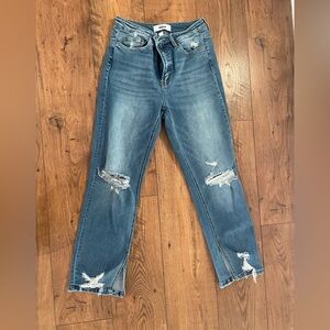Mica denim split hem jeans size 29. These jeans are like new and very comfy!